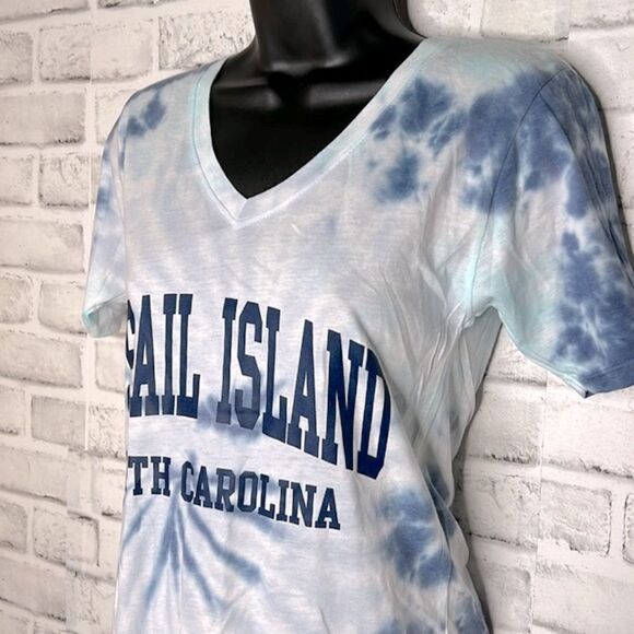 NWT Topsail Island Tie Dye Tee Tshirt Shirt Size Small North Carolina - Picture 3 of 5